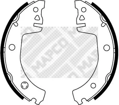 Produktbild von MAPCO Bremsbackensatz Trommelbremse Hinten für SKODA FAVORIT (781) 200mm 8913