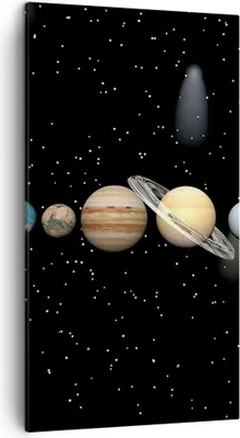Produktbild von Bild auf Leinwand - Leinwandbild - Universum Galaxie Planeten Sterne - 45x80cm - Wand Bild - Wanddeko - Leinwanddruck - Bilder - Kunstdruck - Leinwand bilder - Wandkunst - PA45x80-1486