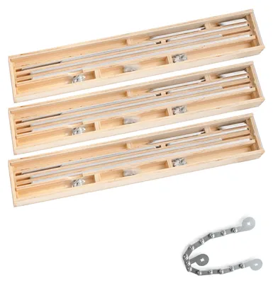 Produktbild von BAUTEC Winkelschablone inkl. Rundungselement » Profi-Set 3 » 53-tlg. » Treppen-Schablone » Treppenlehre