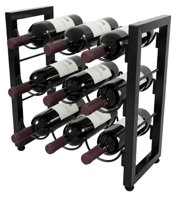 Obrázek produktu pro Stojan na víno pro 9 lahví - kovový, štíhlý design