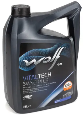Produktbild von WOLF Vitaltech PI C3 für 5W-40 5 Liter Motoröl Motorenöl Vollsynthetisch Longlife-04 9.55535-S2 WSS-M2C917-A DEXOS 2 226.5 229.31 229.51 A40 RN0700 Öl