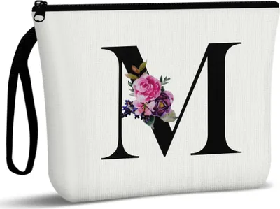 Image de Aucuu Femme Trousse de toilette en toile Organisateur de maquillage Grande capacité