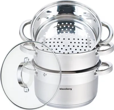 Obrázok produktu pre PARNÝ HRNIEC KLAUSBERG 4 PRVKY. 20 cm KB-7139