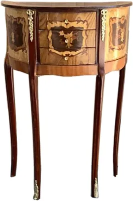 Image de Casa Padrino Commode Baroque 3 Tiroirs Marron Marqueterie - Style Antique - Chevet Console
