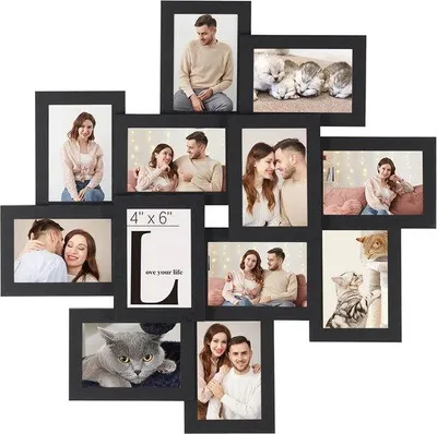 Produktbild von Famanu Fotorahmen Set - Wanddekoration für 12 Fotos