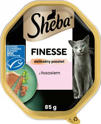 Obrázek produktu pro Krmivo pro kočky Sheba paštát s lososem 85 g