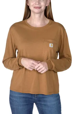 Produktbild von Carhartt Tk6121 Langarm-t-shirt Braun L Braun L