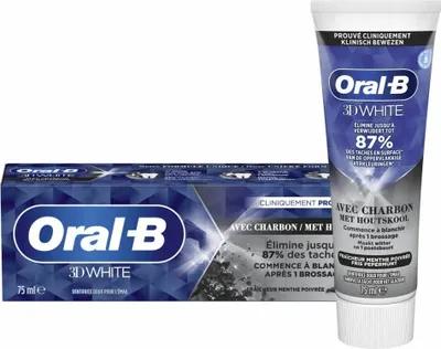 Image de Dentifrice Oral-B 3D White Charcoal 75 ml - 1 pièce