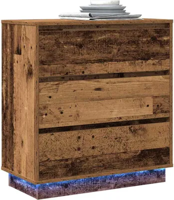 Zdjęcie produktu dla vidaXL Stolik nocny z drewna odzyskanego 71 x 34,5 x 75 cm materiał drewnopochodny