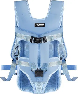 Immagine prodotto di Porta-bambino Famanu, regolabile, colore azzurro, taglia M