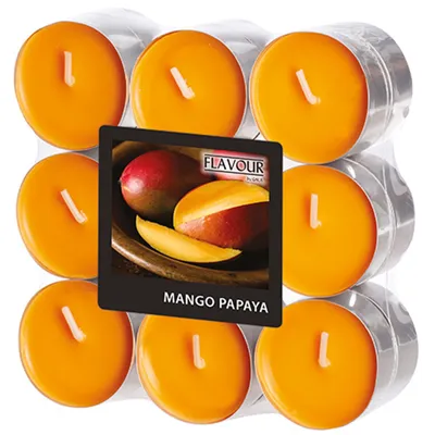 Produktbild von FLAVOUR by Gala Duft-Teelichter "Mango-Papaya" 18 Stück