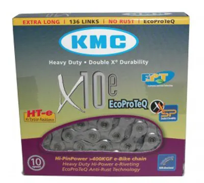 Produktbild von KMC Kette X-10e EPT E-Bike Kette für 10-fach mit Anti-Rost-Beschichtung 136 G...