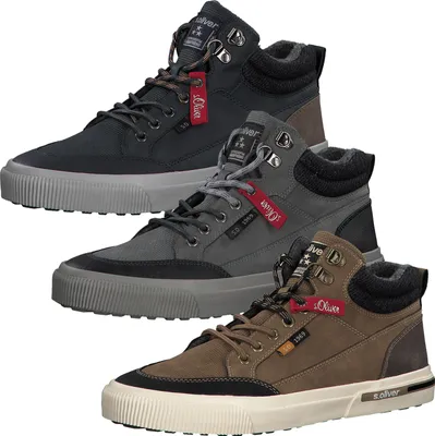 Produktbild von s.Oliver Herren Schnürschuhe High Top Sneaker 5-15224-35, Größe:44 EU, Farbe:Blau