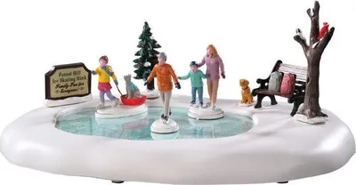 Productafbeelding van Family skating day b/o 4.5v kerstfiguur LEMAX