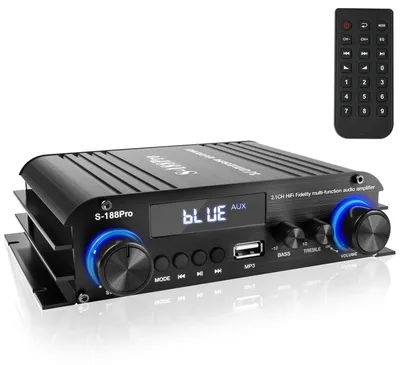 Productafbeelding van 2.1-kanaals stereo audioversterker, Bluetooth 5.0 HiFi met subwooferuitgang