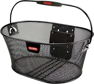 Immagine prodotto di Klickfix Cestino ovale VR, piatto, maglia fine, filo d'acciaio, nero, sfuso
