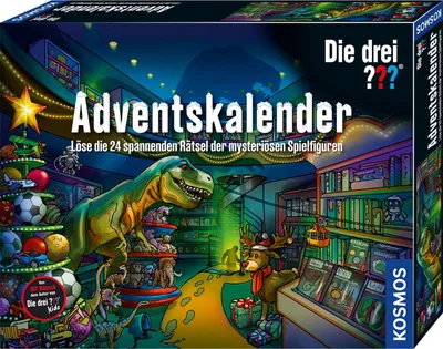 Produktbild von Kosmos 63218 Die drei ??? Adventskalender Löse die 24 spannenden Rätsel im Spielzeugland