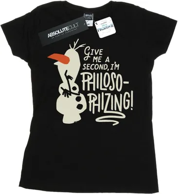 Produktbild von Disney - "Frozen 2 Philosophizing" T-Shirt für Damen BI21697 (XL) (Schwarz)