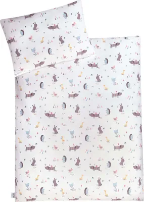 Produktbild von Julius Zöllner GmbH &Co.KG Bettwäsche Crazy Animals Bettwäsche Jersey 100/135+40/60 (BxLxH) B=28 x L=38 x H=4 cm