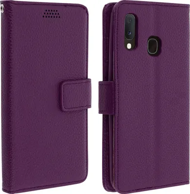 Produktbild von Avizar, Klappetui mit Kartenfächern und Standfunktion für Samsung Galaxy A20e, Violett