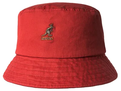 Kangol rollbar Washed Bucket Fischerhut aus reiner Baumwolle in rot