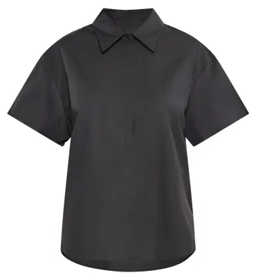 Produktbild von Damen Hemd aus Baumwolle, schwarz, Größe M
