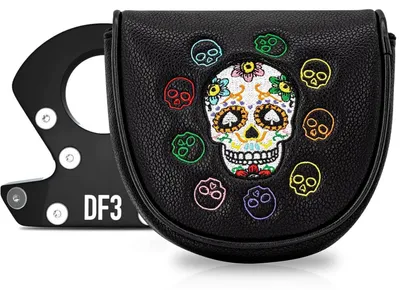 Image de Têtes de putter de golf pour mallet, en cuirPolyuréthanedurable, 15 cm