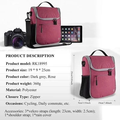 Produktbild von MTB-Steuertasche - wasserdicht mit Regenschutz - rosa