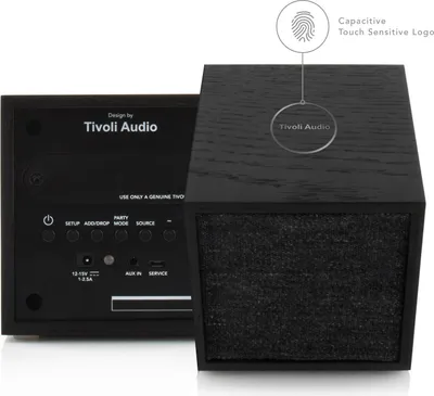 Produktbild von Tivoli Audio CUBE, 7,62 cm, Verkabelt & Kabellos, Tragbarer Stereo-Lautsprecher, Grau, Walnuss, Cube, Universal