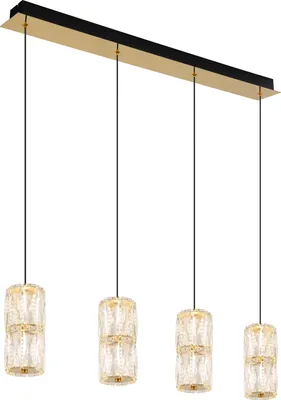 Produktbild von Globo Lighting Hängeleuchte Metall goldfarben antik, LED