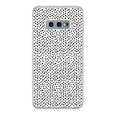 Produktbild von MuchoWow® Handyhülle Schutzhülle Hülle für Samsung Galaxy S10e Polka dots - Schwarz - Weiß Silikon Softcase Handy Hülle - Handy