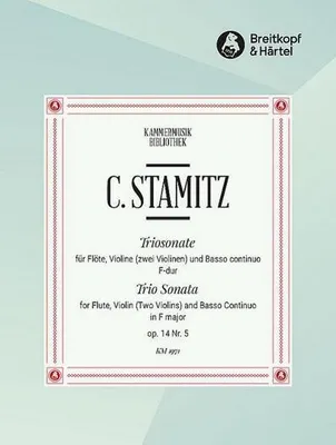 Produktbild von Triosonate F-Dur op.14/5, Flöte (Violine), Violine und Basso continuo