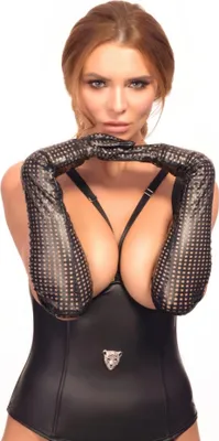 Produktbild von Einzigartige Handschuhe aus elastischem, perforiertem Ö ko-Leder ' S/M'