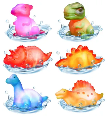 Obrázek produktu pro Hračky do vany pro kojence a batolata – dinosaurus