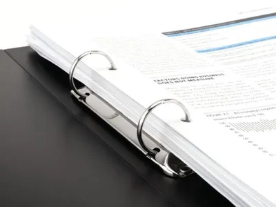 Produktbild von Ringbinder "Eco GRS Recycled", schwarz, 2 Ringe, 38 mm, A4, PP, RAPESCO 1827