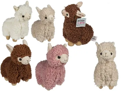 Produktbild von Plüschtier 1x Lama / Alpaka Kuscheltier ca. 22 cm