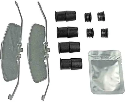 Produktbild von METZGER 109-1846 Zubehörsatz Scheibenbremsbelag Vorne für VW GOLF VI (5K1) SCIROCCO (137, 138) für AUDI A3 Sportback (8PA) A3 Schrägheck (8P1)