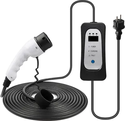 Obrázek produktu pro Mobilní nabíječka pro elektromobily - EE1610X Mode 2 Type 2 IEC 62196 - 8/10/13/16 A nastavitelná - 10 m kabel - 3,6 kW - IP54 - černá