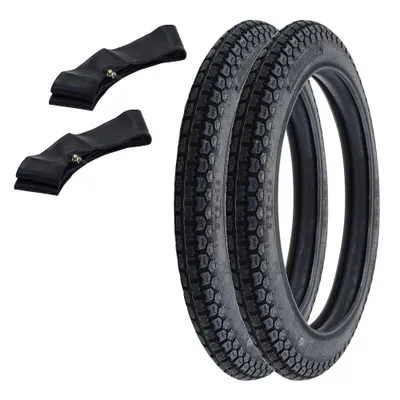 Obrázek produktu pro MZ ETZ 250 Reifen/Schlauch Set 2x 2.75-18 42P TT Kenda K254 2 3/4 x 18 Classic Grip MZ TS ES 150 250