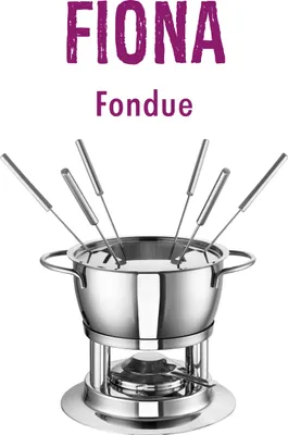 Produktbild von Rohe Germany 208271-18 Edelstahl Fondue Fiona, 18cm Ø, auch für Induktion, ca. 2,20 l, 18/10 Stahl