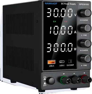 Image de Alimentation à courant continu, 0-30 V, sortie 0-10 A, DPS3010U-N Noir