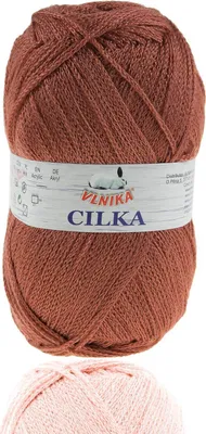 Produktbild von 100g Strickgarn CILKA by VLNIKA Klassikgarn Strickwolle Häkelgarn Sommergarn