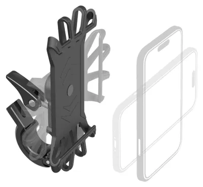 Produktbild von Hama Handyhalterung E-Bike, drehbar, Silikon, universal