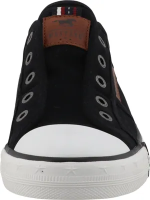 Produktbild von Mustang Damen Sneaker Baumwolle sportlich Slipper 26M0242004, Größe:37 EU, Farbe:Schwarz