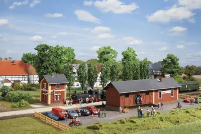 Produktbild von AUHAGEN Bahnhof Steinbach mit Wasserhaus Bausatz 11435 Spur H0 H0e