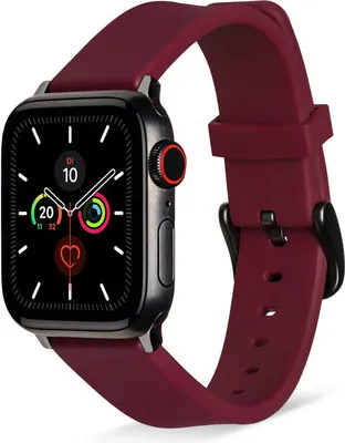 Produktbild von ARTWIZZ WatchBand Silicone für Apple Watch 9-7 (41mm), 6-4 & SE (40mm), 3-1 (38mm) - Silikon Uhrenarmband, Rot