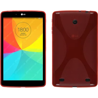Produktbild von PhoneNatic Case kompatibel mit LG G Pad 8.0 - rot Silikon Hülle X-Style Cover