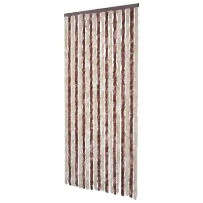 Immagine prodotto di Tenda Antimosche Beige e Marrone Chiaro 100x200 cm in Ciniglia