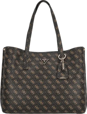 Produktbild von GUESS Damen Handtasche Meridian Brown Logo