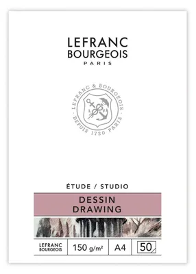 Productafbeelding van Lefranc Bourgeois 301334 Tekenblok, 50 vellen - A4, gebonden, 150 g/m², wit